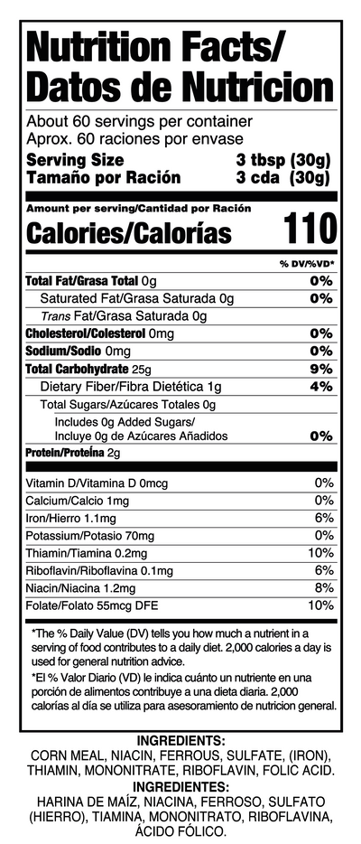 Corn Meal Fine - 64 Oz - 0921