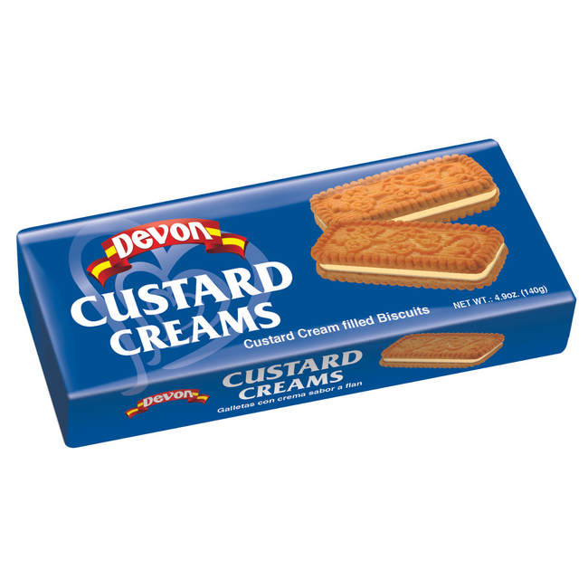 Devon Custard Cream Biscuits- 4.9 Oz - 2060